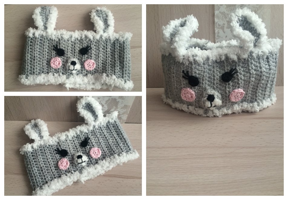 Blog-Inhaltsbild für 'Stirnband Hasi, kostenlose Häkelanleitung'